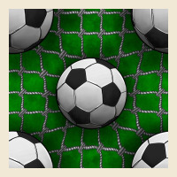 Soccer Ball With Goal Nets Seamless Pattern Premium Tee | Teevron