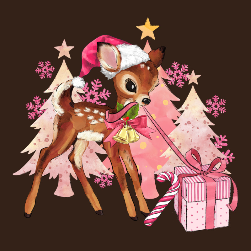 Reindeer Pink Christmas Heavy Core Tee by MaliasSmallBusiness | Teevron
