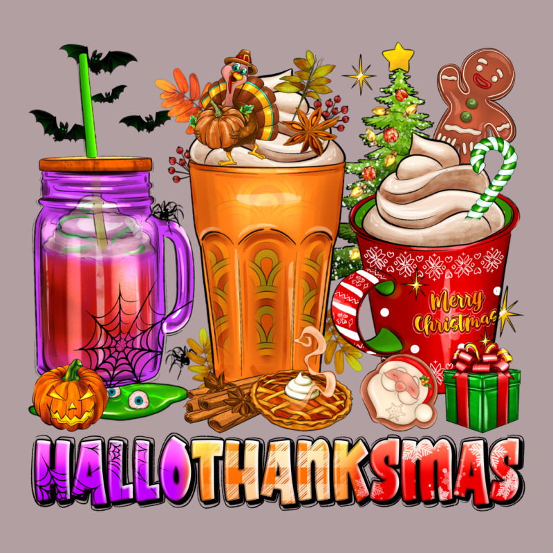 Hallothanksmas Coffee Cups Vintage Hoodie by texasbilliewilder | Teevron