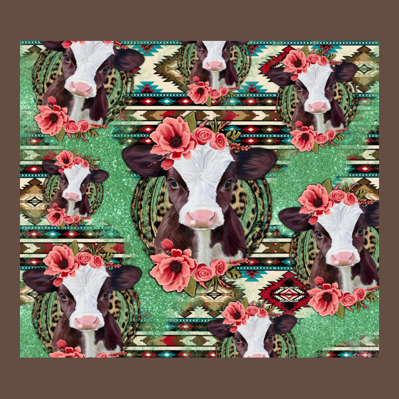 Baby Cow Floral Aztec Tumbler Long Sleeve Tee by Jasminsmagicworld | Teevron