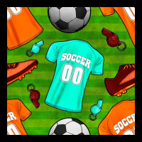 Soccer Ball Uniform And Shoes Seamless Pattern Ladies Tee | Teevron