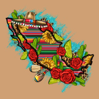 Mexico Map With Leopard And Sunflowers Vintage Tee | Teevron