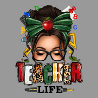 Teacher Life Afro Messy Bun Vintage Hoodie | Teevron