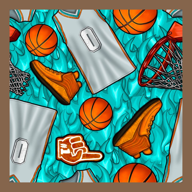 Basketball Uniform And Hoop Seamless Pattern Premium Tee by BundleAndBundleShop | Teevron