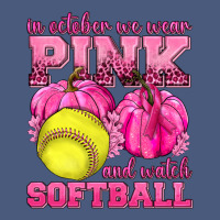 In October We Wear Pink And Watch Softball Vintage Hoodie | Teevron
