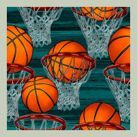 Basketball Hoop Seamless Pattern Ladies Tee | Teevron