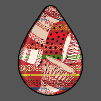 African Fabric Pattern Teardrop Earrings 3 Zipper Hoodie | Teevron