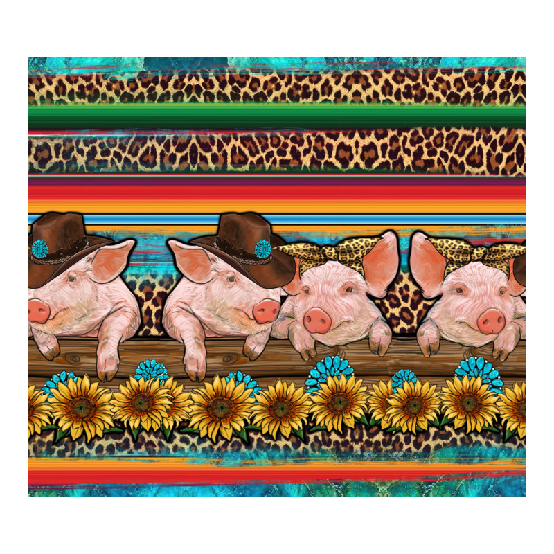 Western Serape Pigs Premium Tee by RanaPortraitStore | Teevron