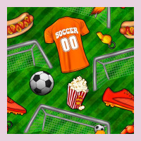 Soccer Ball Uniform And Shoes Seamless Pattern Ladies Tee | Teevron