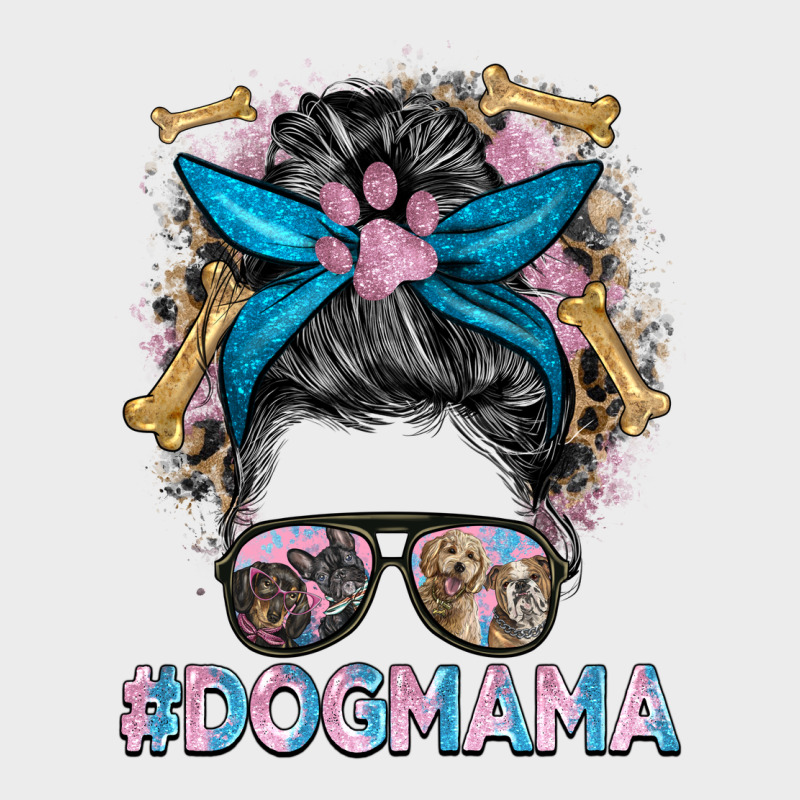 Dog Mama Messy Bun Urban Hoodie by BarkalooDesign | Teevron