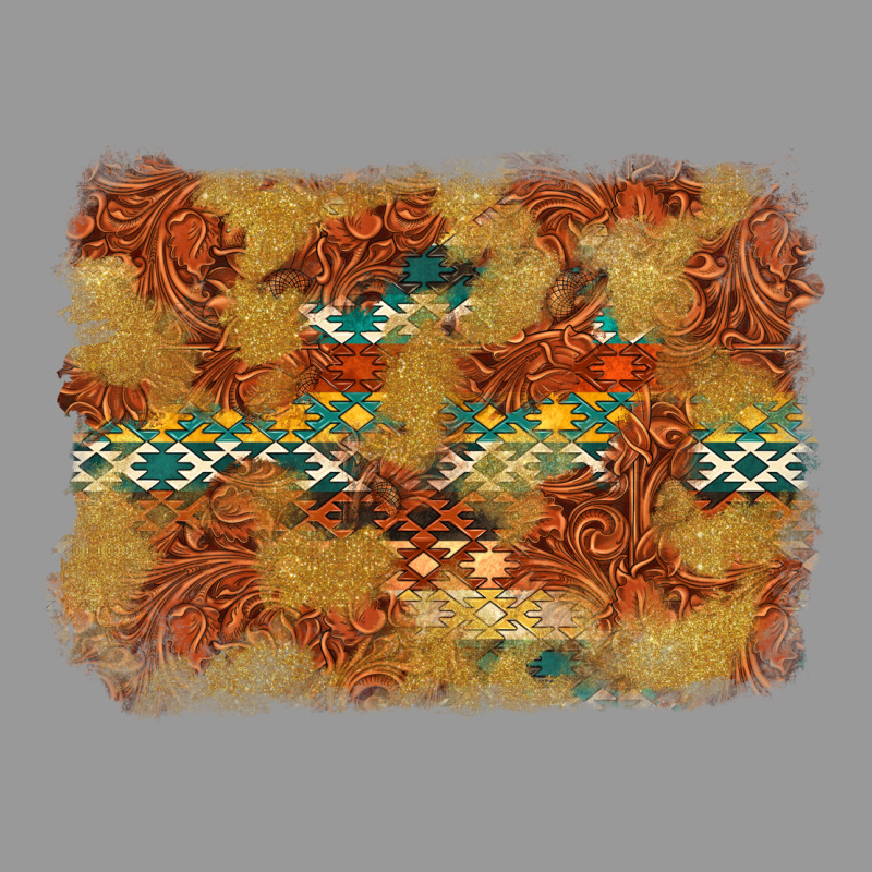 Aztec Background Pattern Western Vintage Hoodie by texasbilliewilder | Teevron