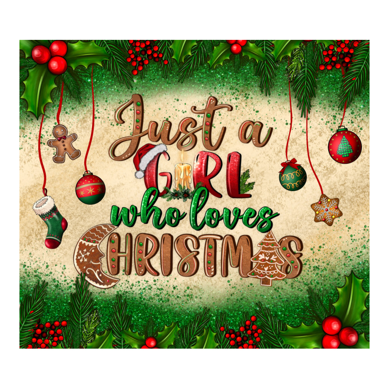 Just A Girl Who Loves Christmas Tumbler Premium Tee by BundleAndBundleShop | Teevron