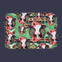 Baby Cow Floral Aztec Background Long Sleeve Tee | Teevron