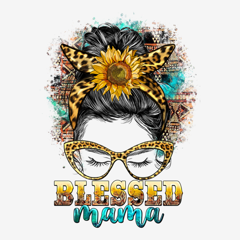 Blessed Mama Messy Bun Urban Hoodie by BarkalooDesign | Teevron