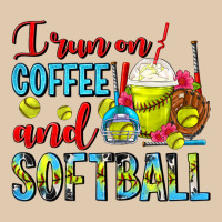 I Run On Coffee And Softball Frappe Heavyweight Sweatshirt | Teevron