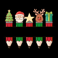 Add Your Personalization Christmas Pencils Heavy Core Tee | Teevron