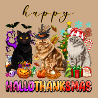 Happy Hallothanksmas Cats Vintage Hoodie | Teevron