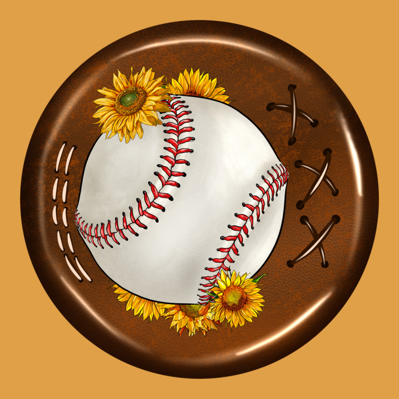 Baseball With Sunflower Round Earrings Premium Hoodie by BundleAndBundleShop | Teevron