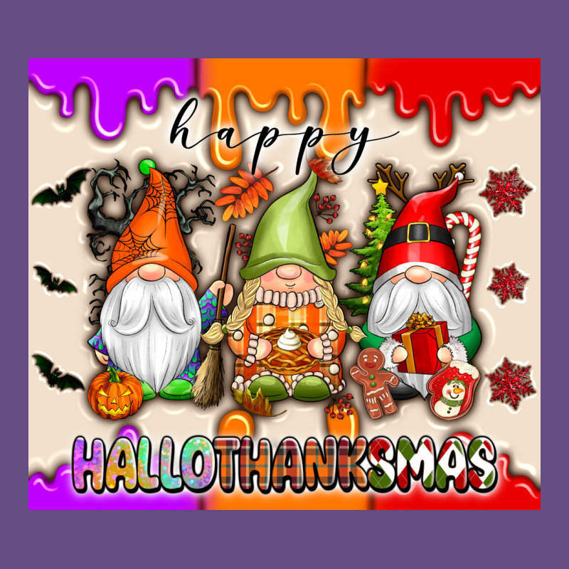 Happy Hallothanksmas Gnomes Vintage Hoodie by texasbilliewilder | Teevron