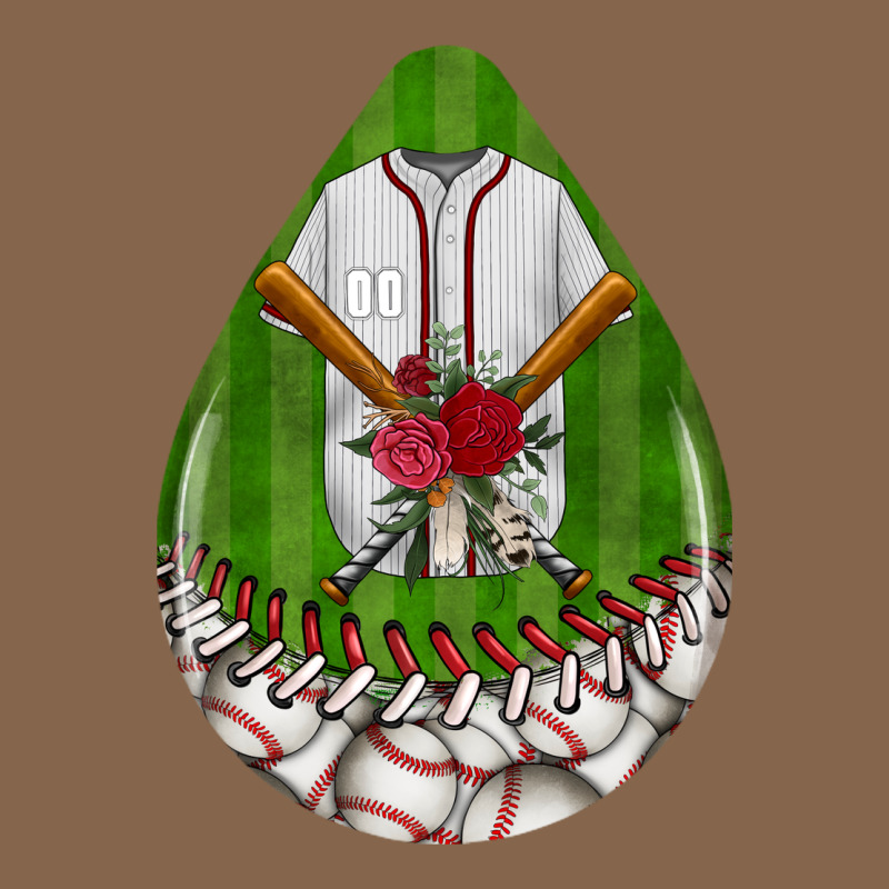 Baseball And Western Roses Teardrop  2 Premium Tee by BundleAndBundleShop | Teevron
