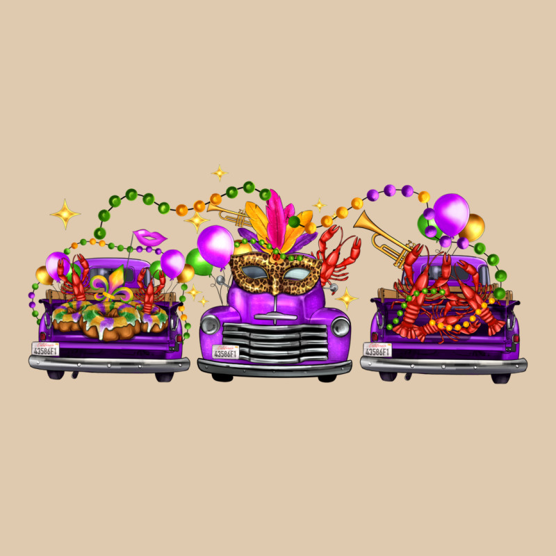 Mardi Gras Farm Trucks Heavyweight Sweatshirt by FaDigitalArtStudio | Teevron