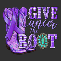 Give Cancer The Boot Purple Ribbon Urban Heavy Tee | Teevron