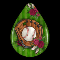 Baseball And Western Roses Teardrop  4 Premium Tee | Teevron