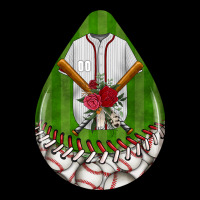 Baseball And Western Roses Teardrop  2 Ladies Tee | Teevron