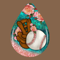 Baseball And Western Roses Teardrop  3 Premium Tee | Teevron