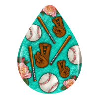 baseball and western roses teardrop  5 | Teevron