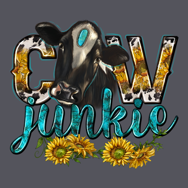 Cow Junkie With Cow Vintage Hoodie by texasbilliewilder | Teevron