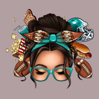 American Football Messy Bun Vintage Hoodie | Teevron