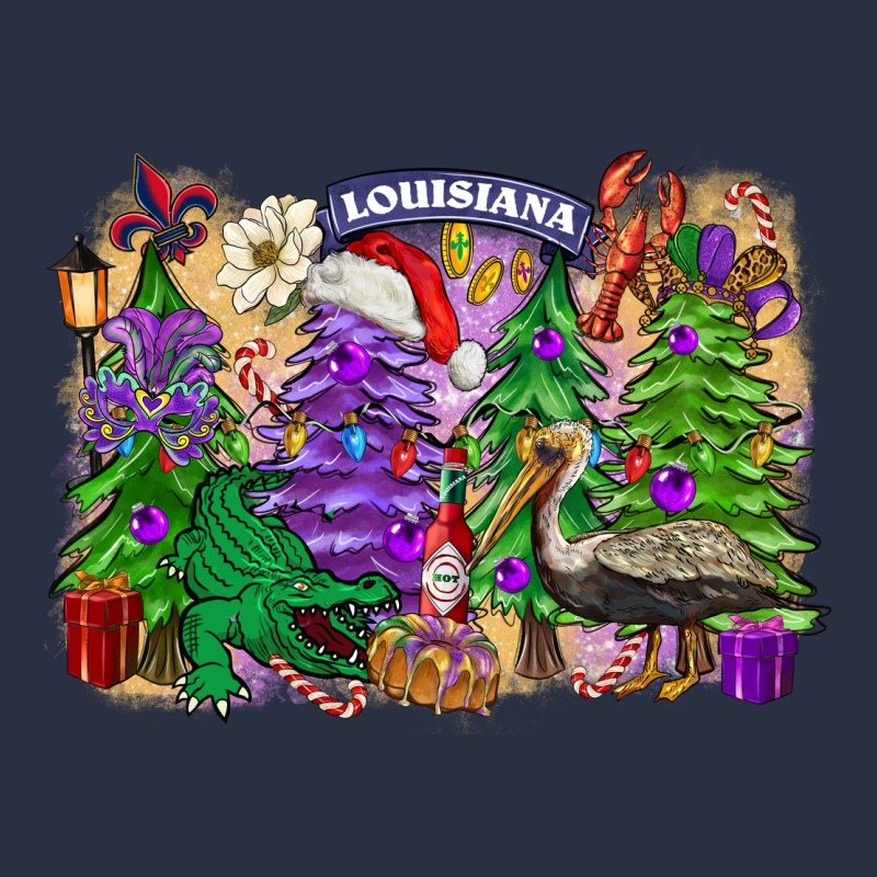 Christmas Louisiana Mardi Gras Trees Heavyweight Sweatshirt by FaDigitalArtStudio | Teevron