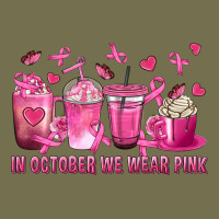 In October We Wear Pink With Breast Cancer Coffee Vintage Hoodie | Teevron
