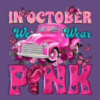 In October We Wear Pink Truck Vintage Hoodie | Teevron