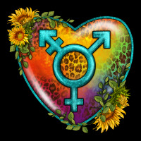 Lgbtq Heart With Sunflower Ladies Tee | Teevron