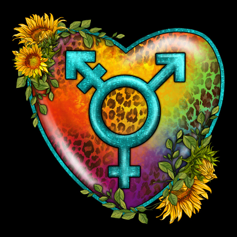 Lgbtq Heart With Sunflower Ladies Tee by BundleAndBundleShop | Teevron