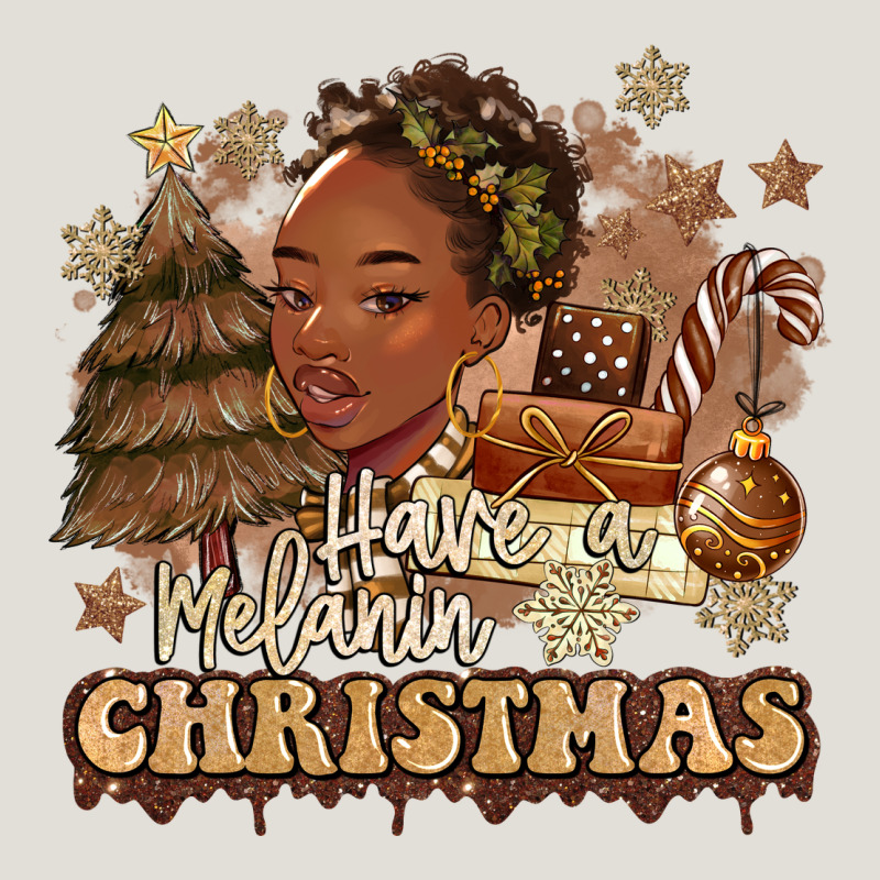 Have A Melanin Christmas  Black Woman Heavy Core Tee by MaliasSmallBusiness | Teevron
