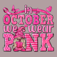 In October We Wear Pink With Gnome Vintage Hoodie | Teevron