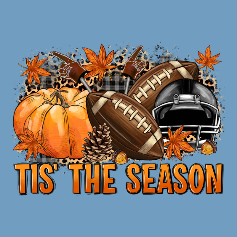 Tis' The Season Football Black Helmet Urban Heavy Tee by NancyCooperArtShop | Teevron