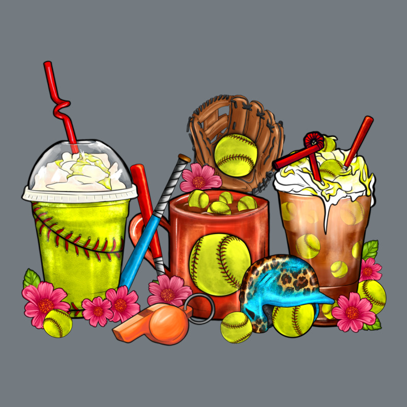 Softball Coffee Cups Heavyweight Sweatshirt by FaDigitalArtStudio | Teevron