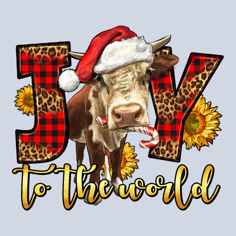 Joy To The World Christmas Cow Premium Sweatshirt by LillyAllenDesigns | Teevron