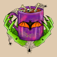 Halloween Coffee Cup With Hands Heavyweight Sweatshirt | Teevron