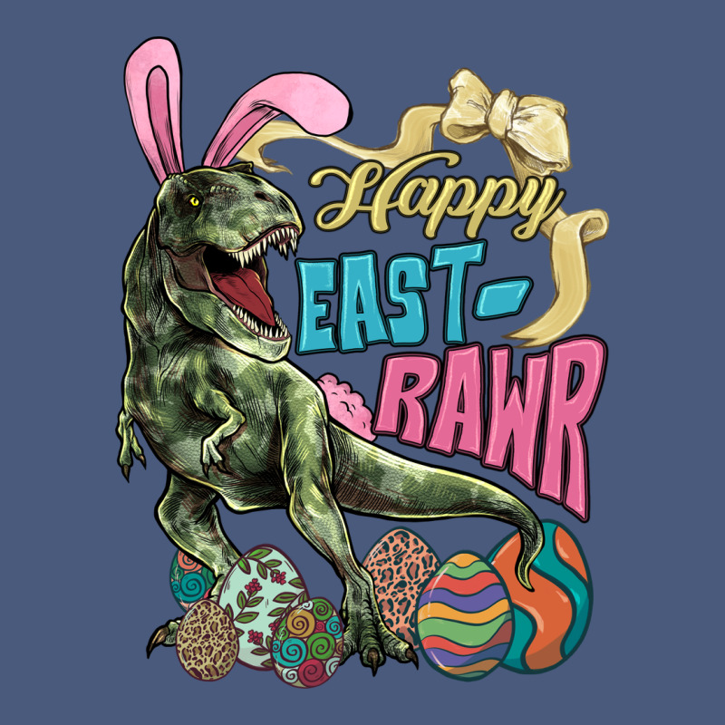 Happy Easter Day T-rex Vintage Hoodie by NancyCooperArtShop | Teevron