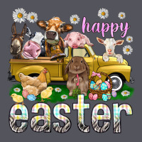 Happy Easter Truck With Farm Animals Vintage Hoodie | Teevron