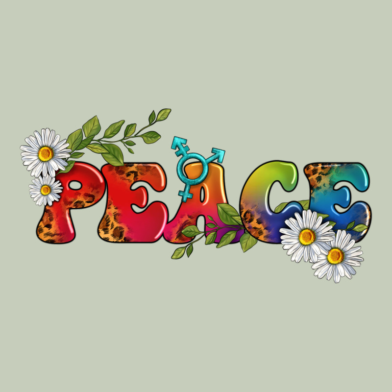 Lgbtq Peace With Daisy Ladies Tee by BundleAndBundleShop | Teevron