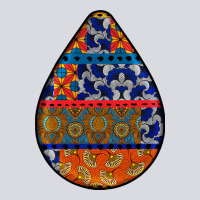 African Fabric Pattern Teardrop Earrings 4 Zipper Hoodie | Teevron