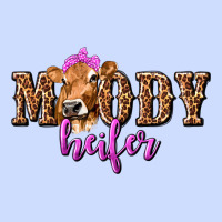 Moody Heifer With Leopard Urban Heavy Tee | Teevron