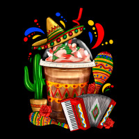 Mexican Frappe With Cactus Sombrero And Maracas Heavyweight Sweatshirt | Teevron