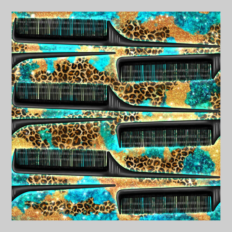 Hairdresser Parting Comb With Leopard And Glitter Seamless Pattern Bbs Premium Tee by BundleAndBundleShop | Teevron